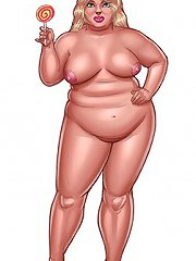 All types of sexy cartoon girls in the best erotic and XXX comics