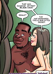 John Persons interracial comics with epic drawn cumshots