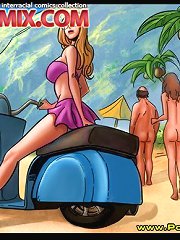 Hot porn toons about hot nude beach