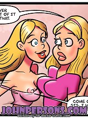 Blonde cartoon slut swallows cock in dirty fucking holes