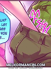 Your big comic boobs smells so goog! Well let me see what do you have in the pants!