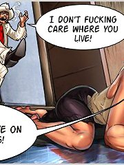 Busty hottie earns living in the street! Enjoy the dirtiest comic sex game!