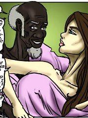 Interracial comic sex. I want to feel your big black cock spreading my insides like I never felt before