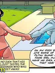 The girl ate his filthy slime at this interracial comic xxx, this lady should do not know what that's