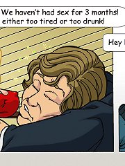 Cuckold cartoons. We haven`t had sex for three months. I`ve had enough of this