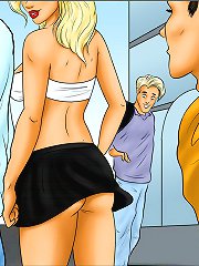 Cartoon comic porn. My wife is a tall attractive blonde with fabulous tits, long legs and round ass