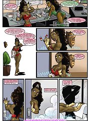 Free John Person comics with two horny ebony chicks