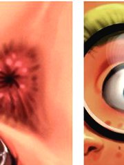 Just a friendly competition between black and white cocks in my holes on cartoon comic porn