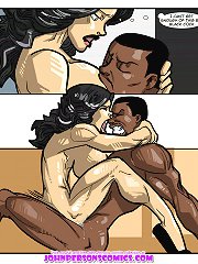 Best drawn porn in John Persons interracial comics