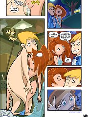 Kim Possible porn hentai gallery. Nude Kim Possible have sex with Ron and coach